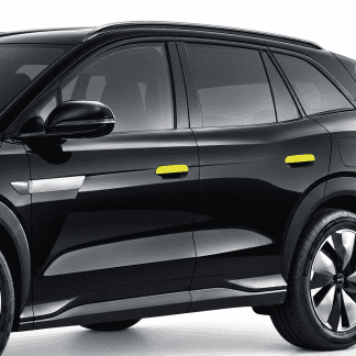 Black BYD car with PPF kits for paint protection and styling.