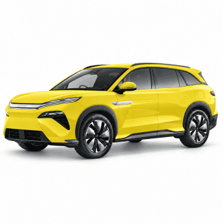 Yellow BYD Sealion 8 SUV with full wrap paint protection kit.